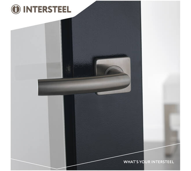 Deurkruk Blok op rozet verdekt 53x53x8mm met nokken rvs