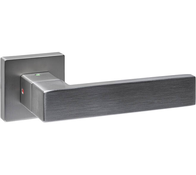 Deurkruk Prolock Cunera met blokkeer mechanisme op rozet verdekt 52x52x10mm met nokken rvs