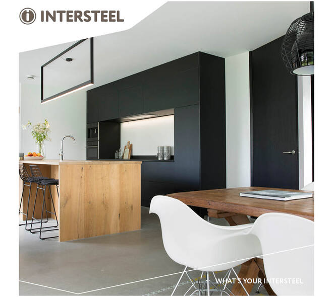 Deurkruk Baustil op rozet verdekt met magneet ø55x3mm met nokken rvs