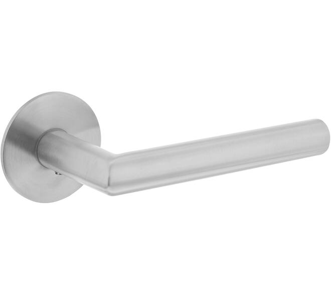 Deurkruk Jura op rozet verdekt met magneet ø55x3mm met nokken rvs