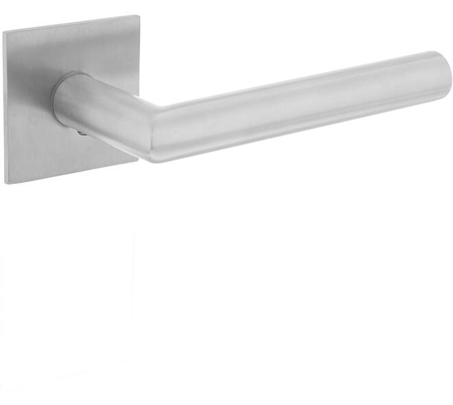 Deurkruk Jura op rozet verdekt met magneet 55x55x3mm met nokken rvs
