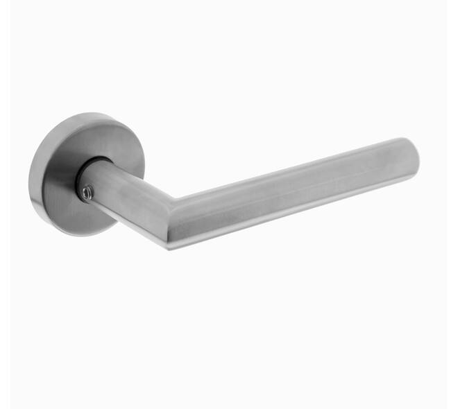 Deurkruk Jura met rozet verdekt ATP ø51x10mm met nokken rvs