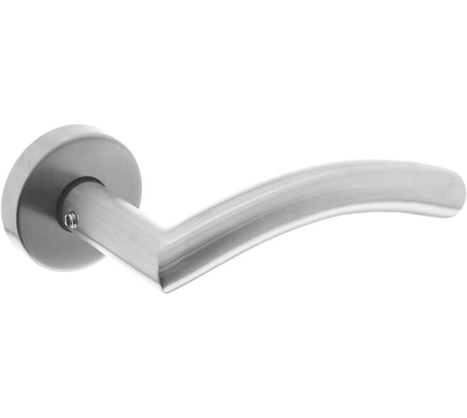 Deurkruk Lisa/90° met rozet verdekt ATP ø51x10mm met nokken rvs