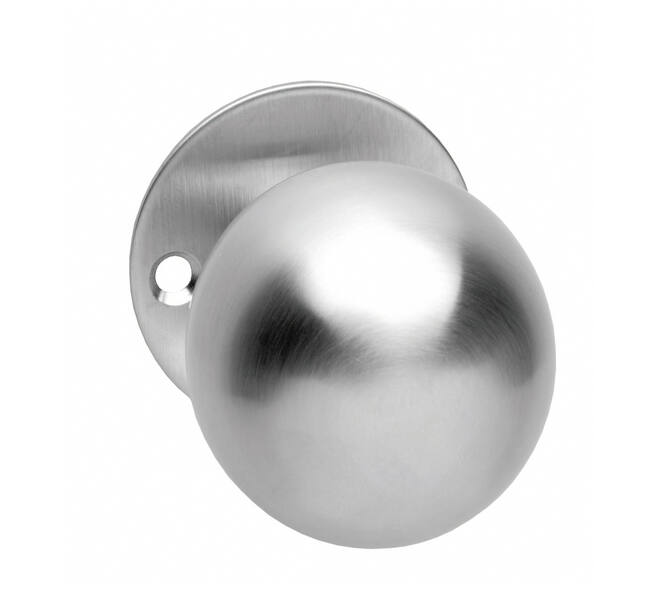 Knoprozet Ø51x2mm met vaste knop bol rvs