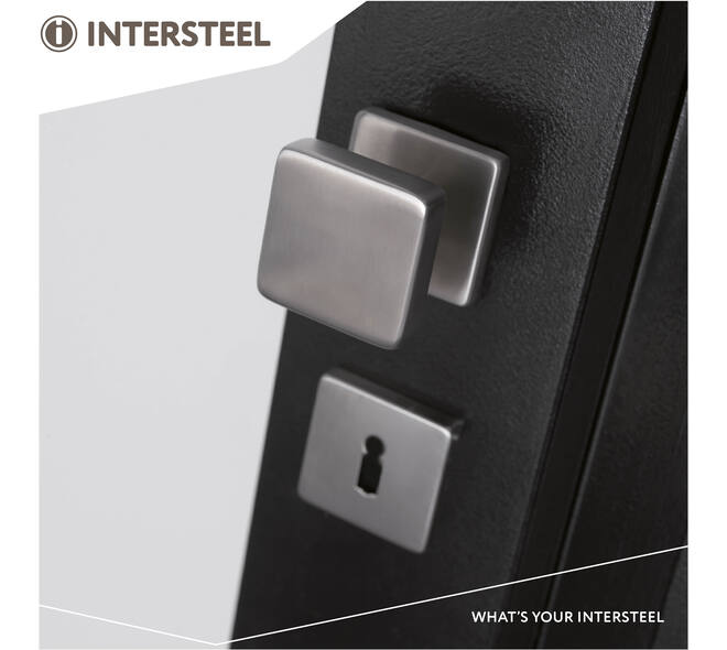 Knoprozet verdekt 53x53x8mm met nokken en vaste knop vierkant met wisselstift rvs