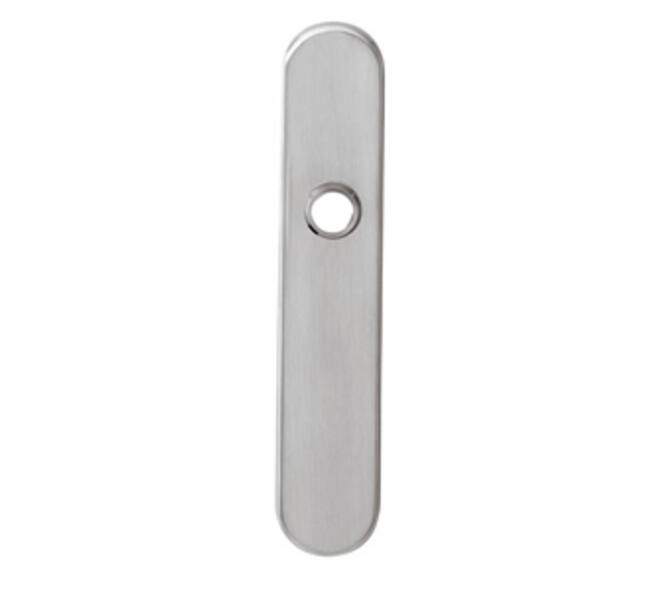 Schilden ovaal verdekt 220x42x8mm profielcilindergat 92mm rvs