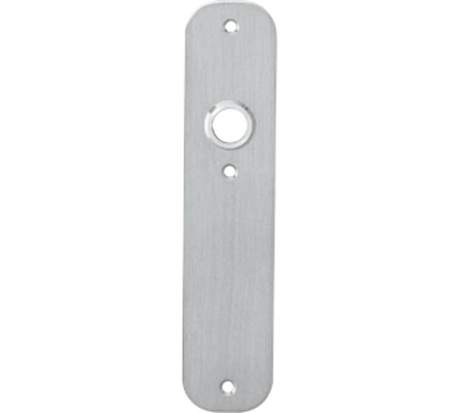 Schilden afgerond 190x42x2mm profielcilindergat 92mm rvs