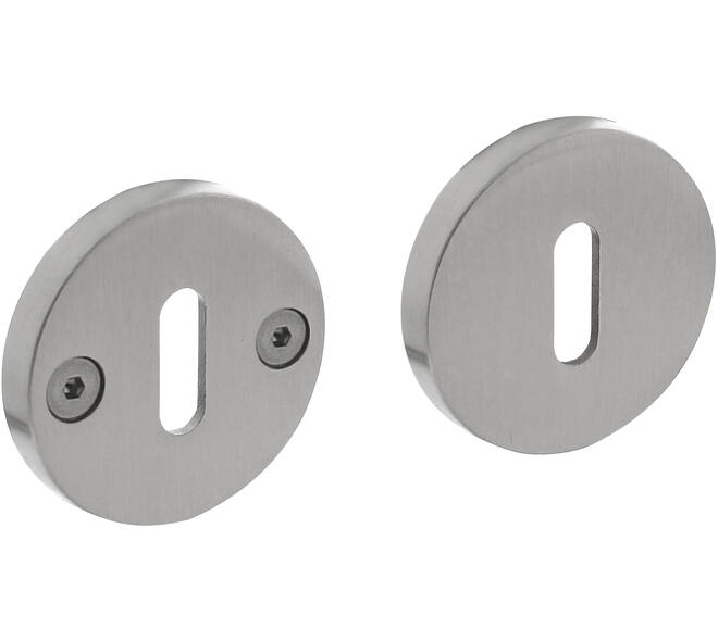 Sleutelrozetten éénzijdig verdekt ø55x8mm met nokken ø8mm rvs