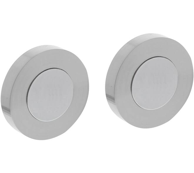 Afdekrozetten verdekt ø53x10mm met nokken rvs
