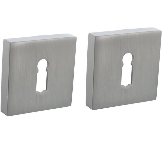 Sleutelrozetten verdekt 52x52x10mm met nokken rvs