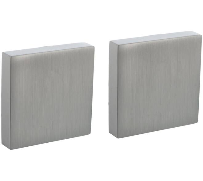 Afdekrozetten verdekt 52x52x10mm met nokken rvs