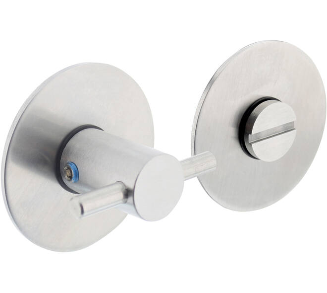 WC-sluiting zelfklevend ø55x2mm met stift 5x5mm rvs