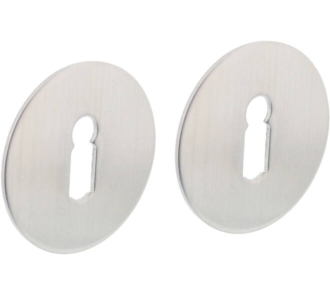 Sleutelrozetten zelfklevend ø55x2mm rvs