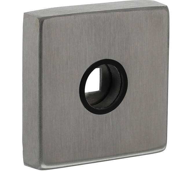 Rozetten massief verdekt 53x53x10mm met nokken en 2-weg veerconstructie rvs