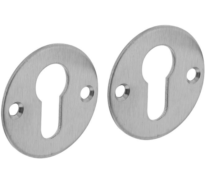 Cilinderrozetten Ø51x2mm rvs