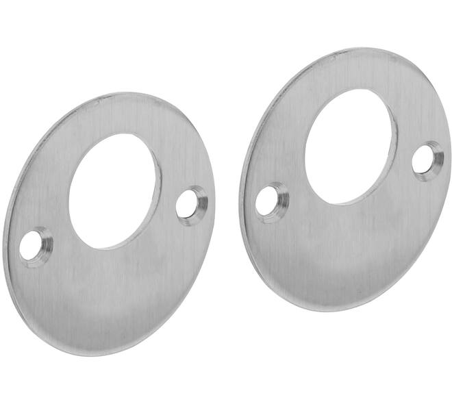Rondcilinderrozetten Ø51x2mm rvs