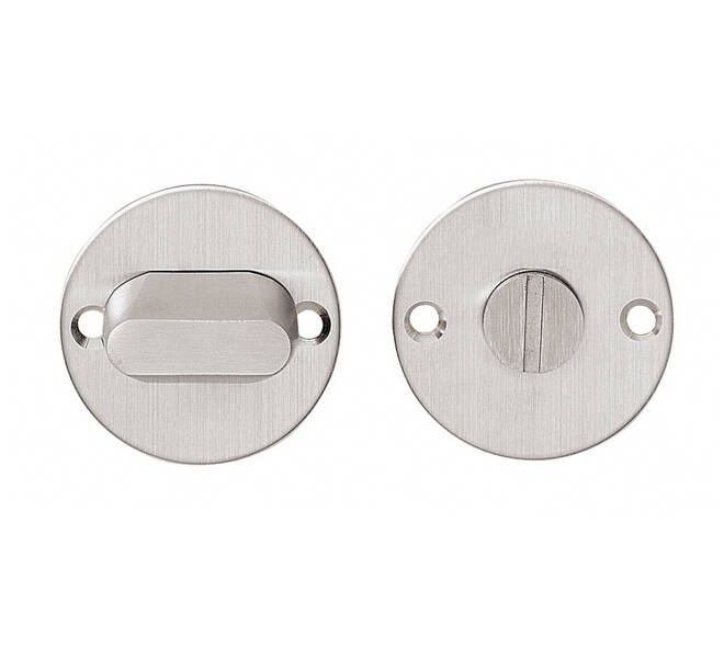 WC-sluiting Ø51x2mm zonder venster met stift 8x8mm rvs