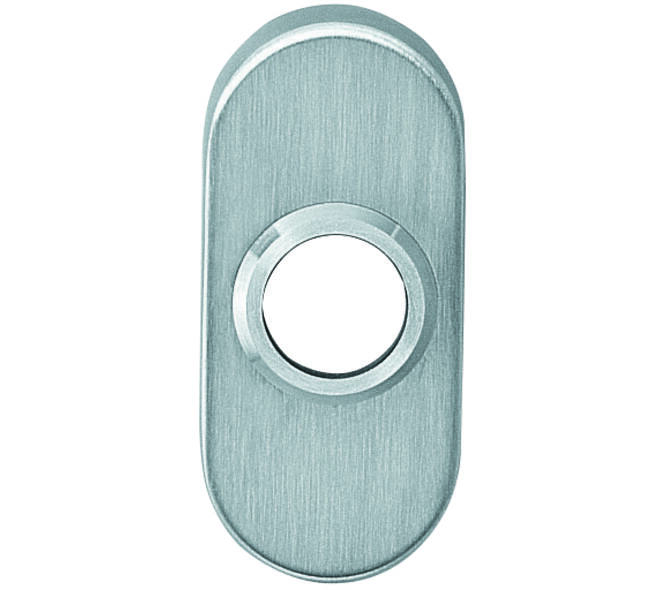Rozetten verdekt ovaal 65x30x10mm rvs