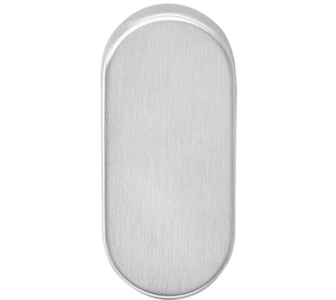 Afdekrozet verdekt ovaal 65x30x10mm rvs