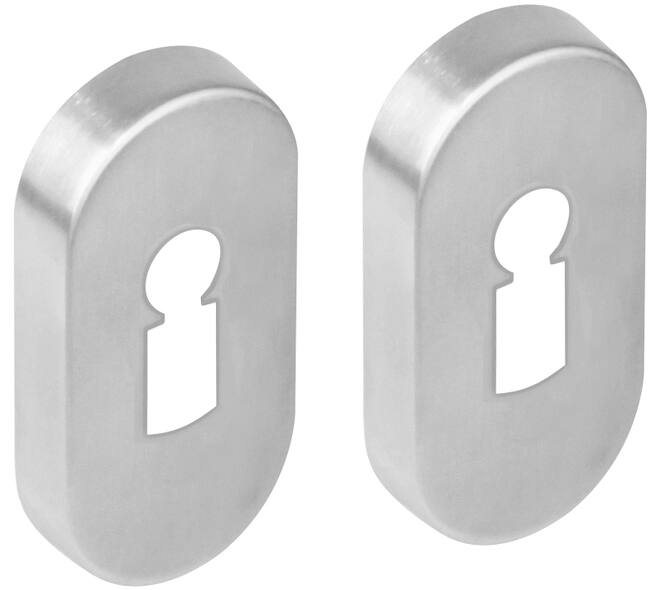 Sleutelrozetten verdekt ovaal 65x30x10mm rvs