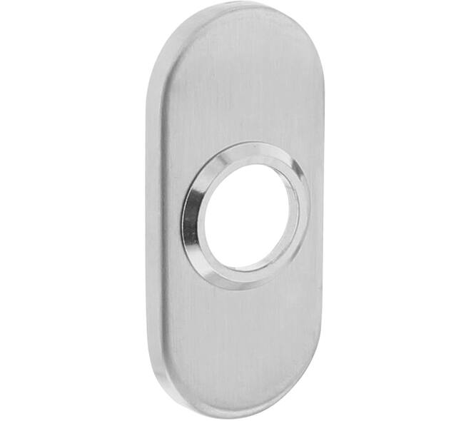 Rozetten verdekt ovaal 65x30x5mm rvs