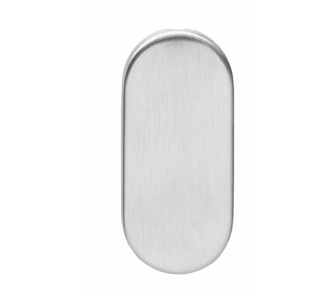 Afdekrozet verdekt ovaal 65x30x5mm rvs