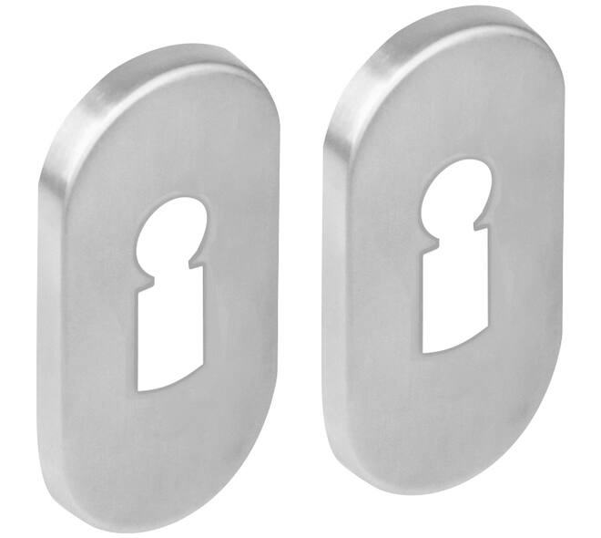 Sleutelrozetten verdekt ovaal 65x30x5mm rvs
