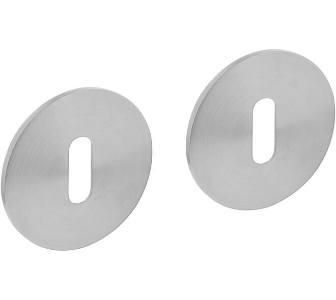 Sleutelrozetten verdekt met magneet ø55x3mm en nokken rvs