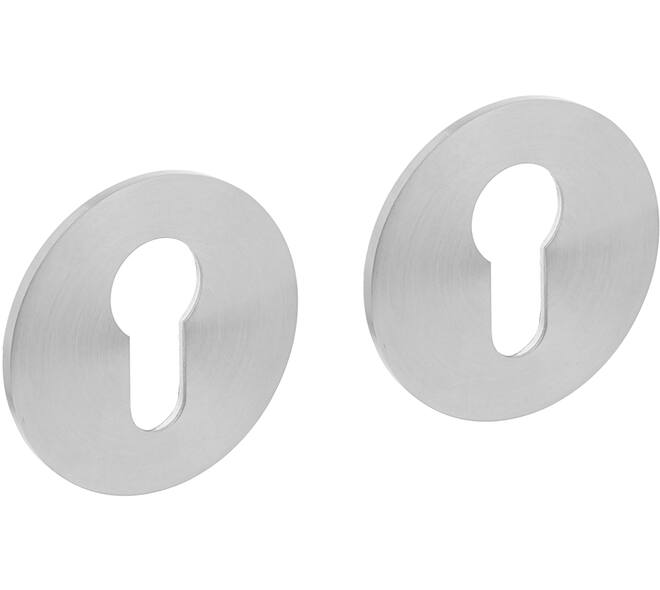Cilinderrozetten verdekt met magneet ø55x3mm en nokken rvs