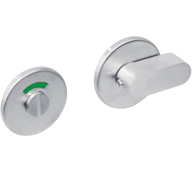 WC-sluiting verdekt ø53x5mm met comfortknop en stift 8x8mm rvs