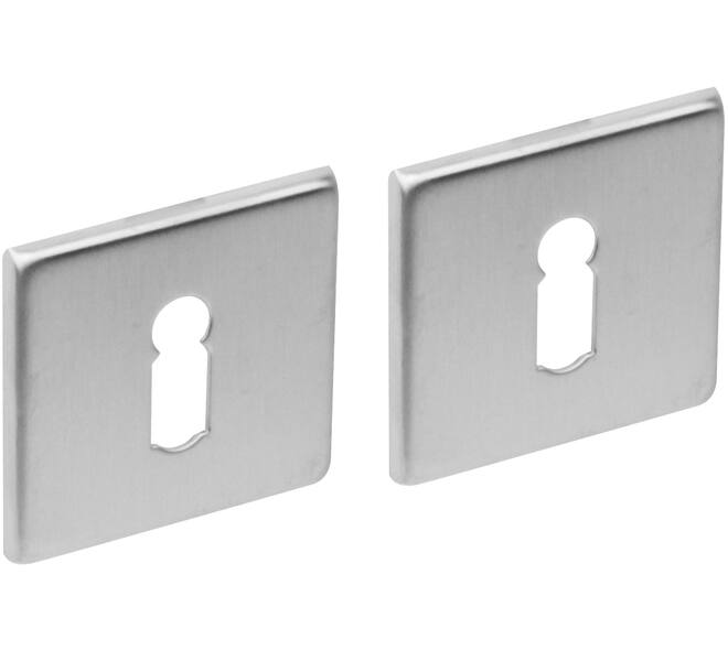 Sleutelrozetten verdekt 50x50x5mm rvs