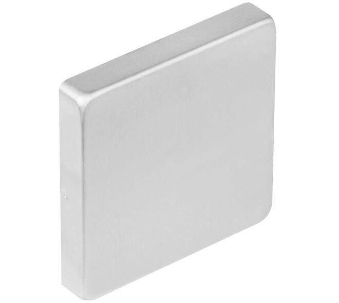 Afdekrozet verdekt 53x53x8mm met nokken rvs