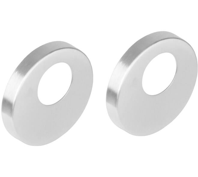 Rondcilinderrozetten verdekt ATP ø51x10mm met nokken rvs