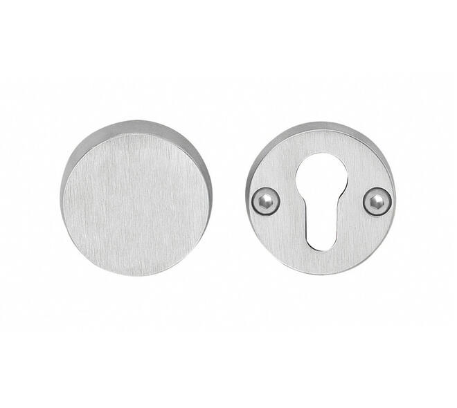 SKG3 veiligheidsrozetten rond ø52x12mm blind/profielcilindergat rvs