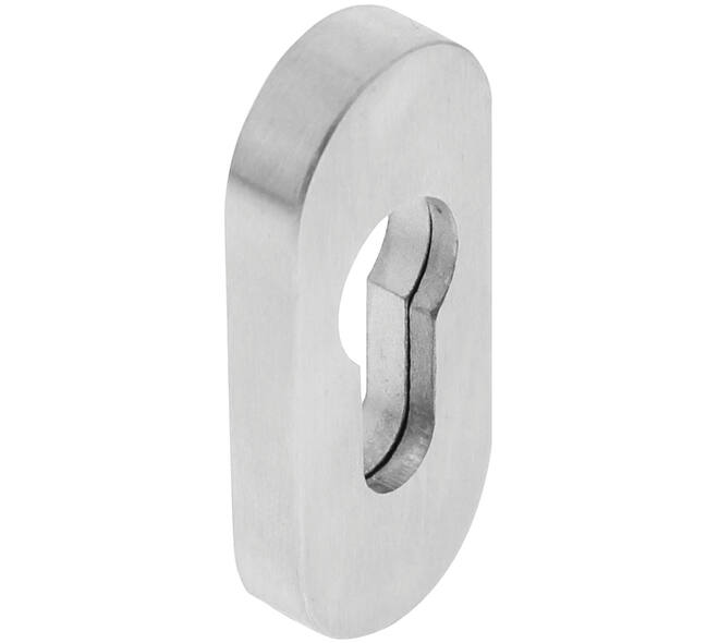 Veiligheid schuifrozet ovaal 69x30x9mm profielcilindergat rvs