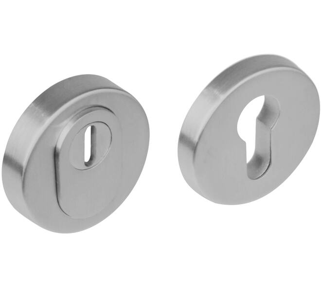SKG3 veiligheidsrozetten rond verdekt basic ø54x12mm profielcilindergat met kerntrekbeveiliging rvs