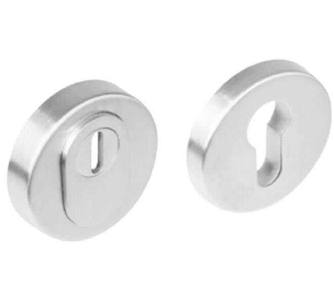 SKG3 veiligheidsrozetten rond verdekt ø52x12mm profielcilindergat met kerntrekbeveiliging rvs
