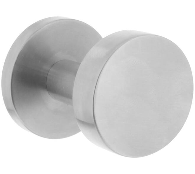 Knoprozetten verdekt ø55x8mm met nokken en vaste knop plat excentrisch met wisselstift rvs