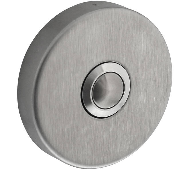 Deurbel rond ø53x10mm verdekt rvs