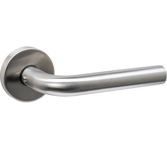Deurkruk Luzern met rozet massief verdekt ø53x10mm met nokken rvs
