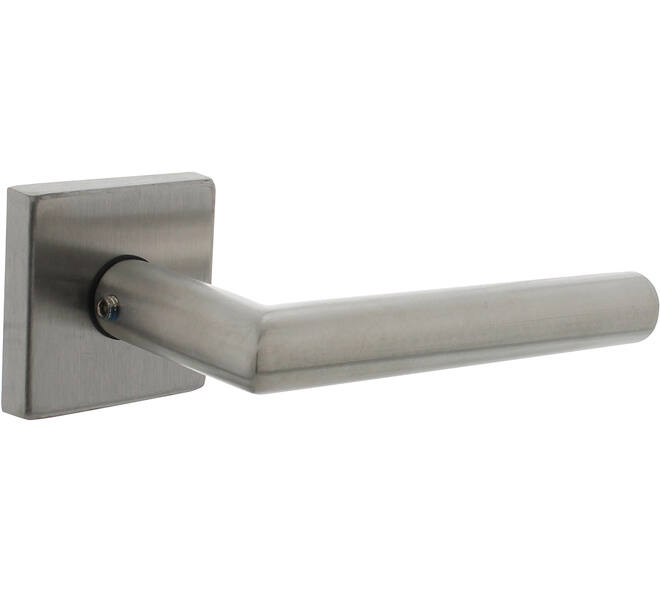 Deurkruk Jura met rozet massief verdekt 53x53x10mm met nokken rvs