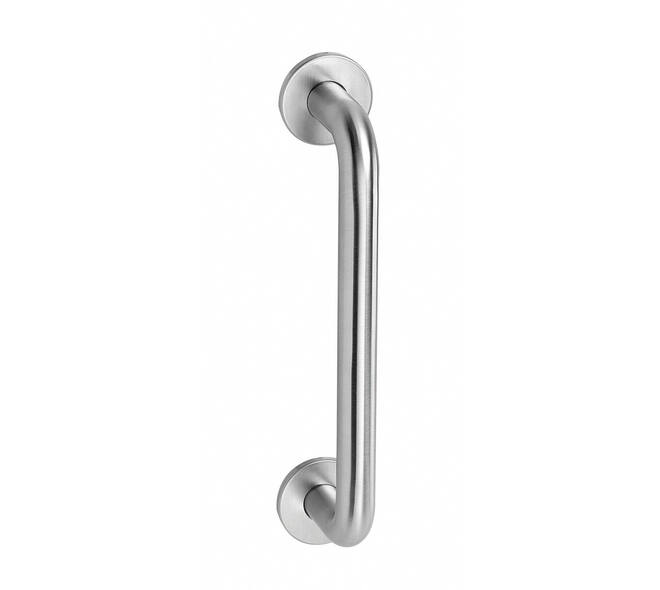 Deurgreep U-vorm 252x62x19mm op rozetten ø45mm rvs