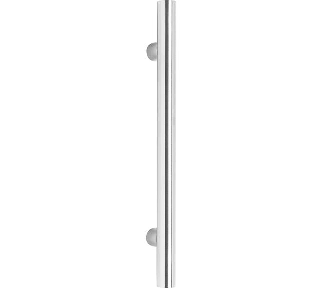 Deurgreep T-vorm 1000x80x30mm hart op hart 800mm rvs