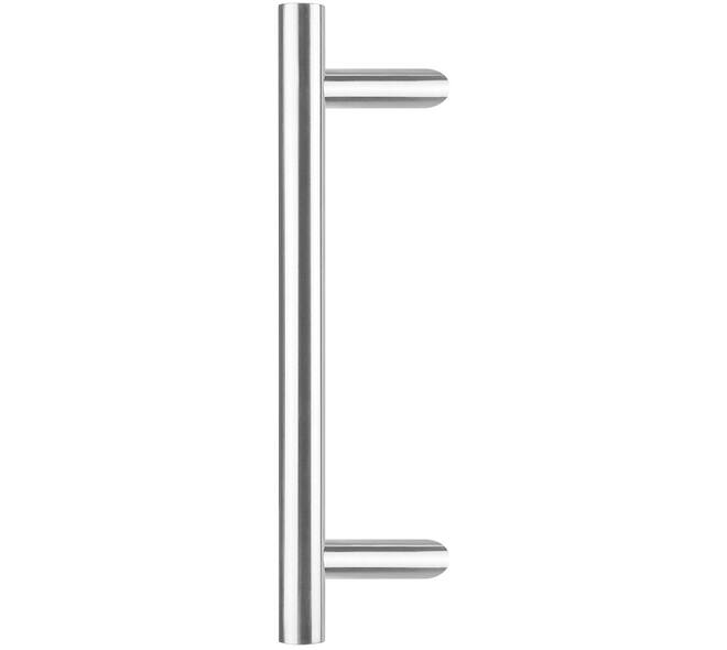 Deurgreep T-schuin 700x85x25mm hart op hart 500mm rvs
