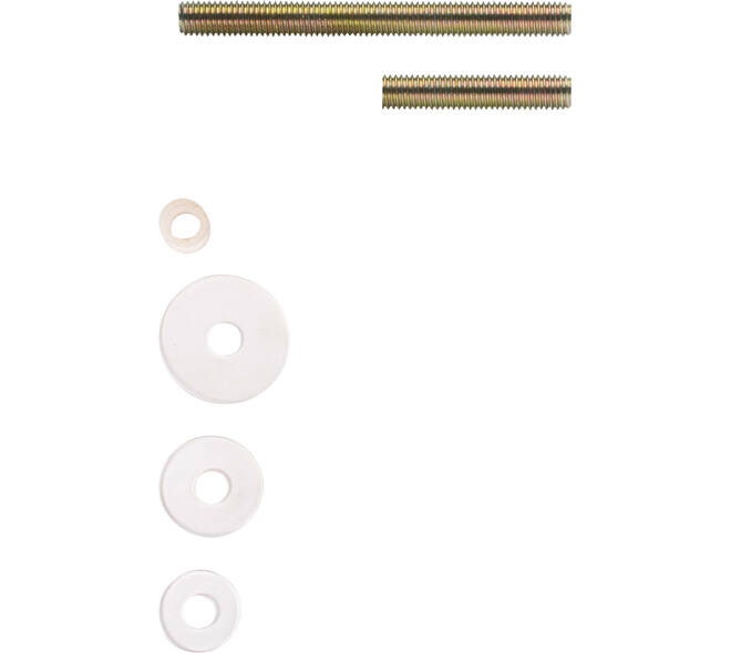 Bevestigingsset B tbv deurgrepen doorgaand paarsgewijze montage voor hout / glas / pvc / aluminium, deurdikte 10-65mm