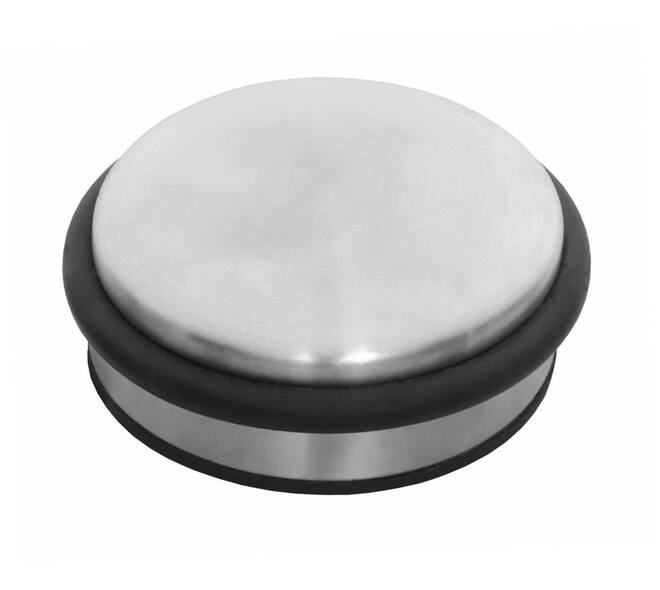Deurstop Rondo ø100x50mm, aanslag hoogte 31mm rvs