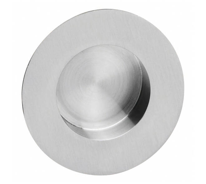 Schuifdeurkom rond 52/85mm verdekt rvs