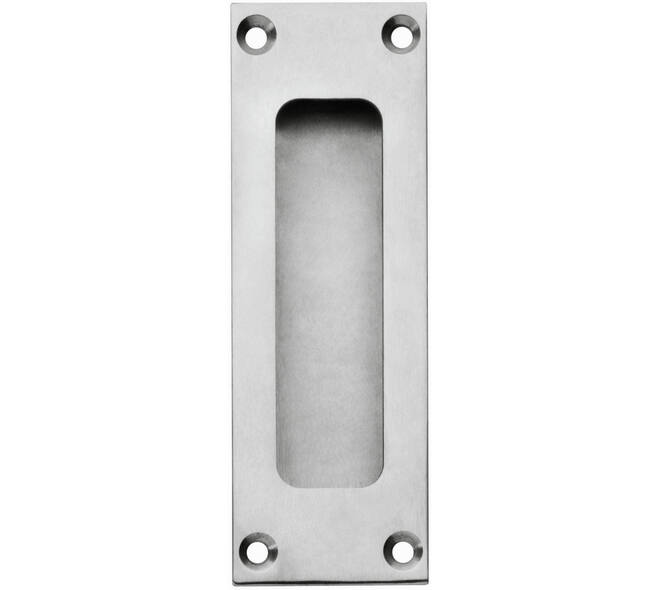 Schuifdeurkom rechthoekig 120x40mm opschroevend rvs