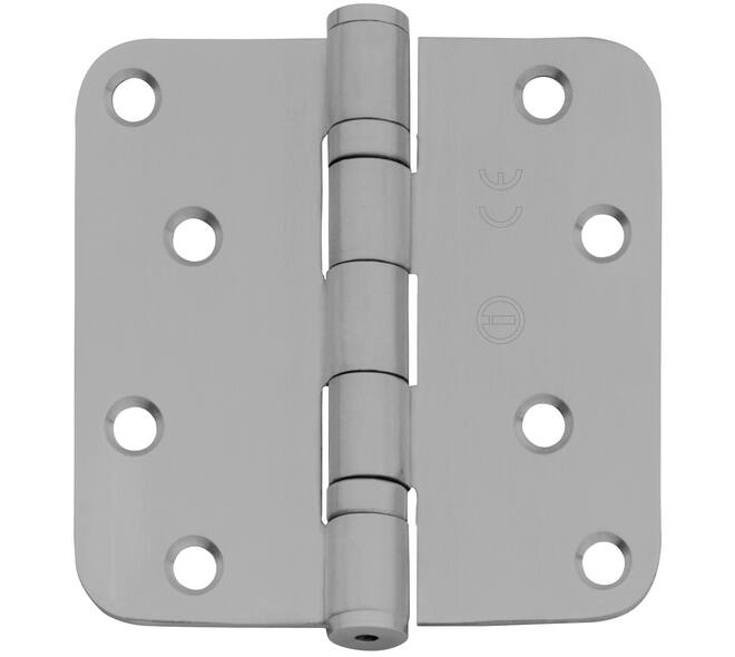 Kogellagerscharnier afgerond 3.5" (89x89x2,5mm) CE rvs