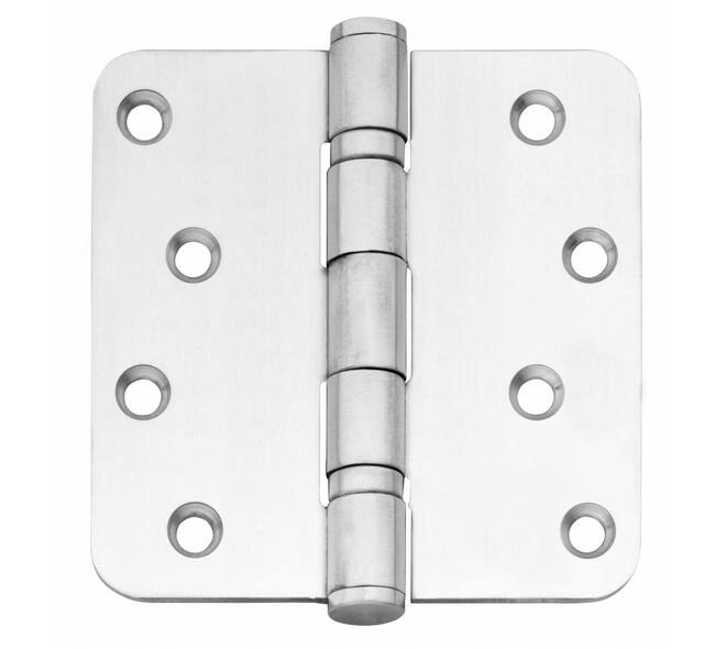 Kogellagerscharnier afgerond 4" (102x102x3mm) rvs